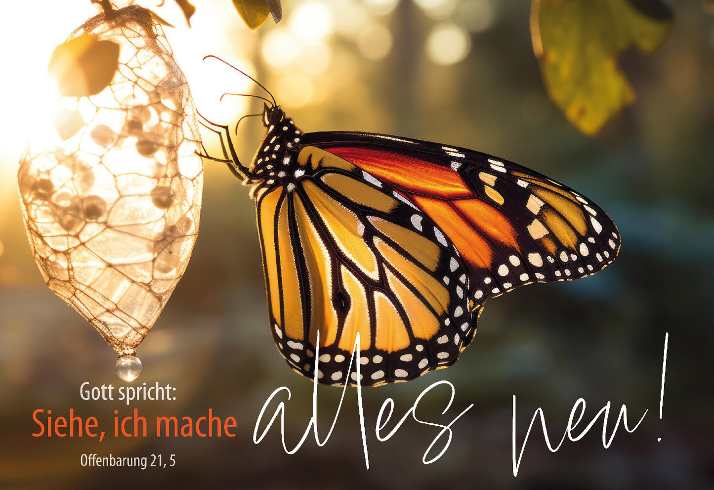 Sonstiges                                          Postkarte 10 Ex. Gott spricht: Siehe. ich mache alles neu.