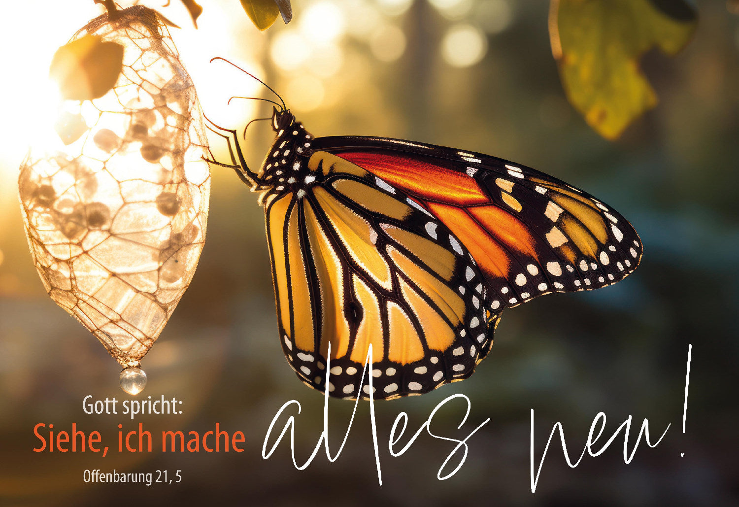 Sonstiges                                          Postkarte 10 Ex. Gott spricht: Siehe. ich mache alles neu.