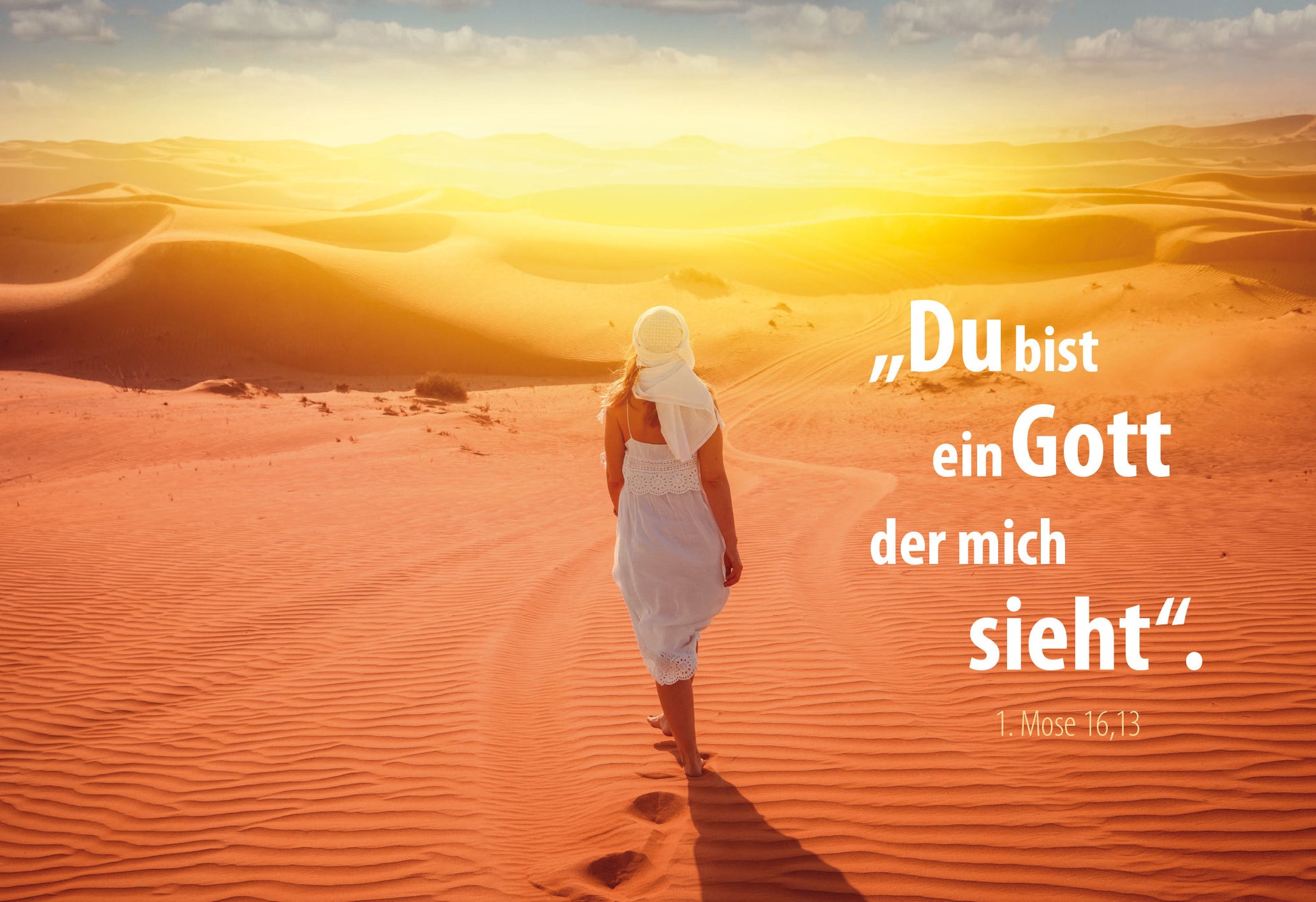 Sonstiges                                          Poster A3 laminiert Du bist ein Gott. der mich sieht.