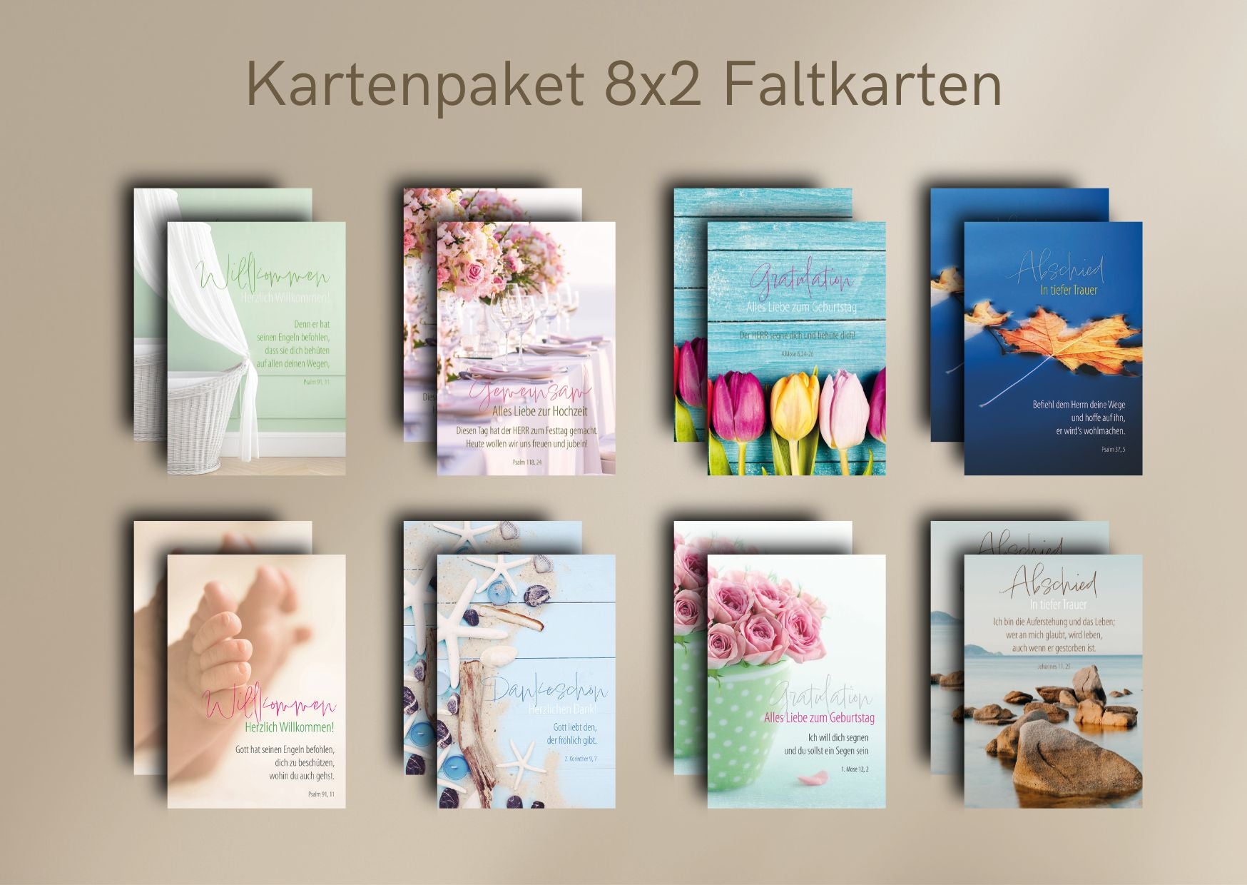 Karte                                              Faltkarten-Set 4you-Cards (16 Ex.)