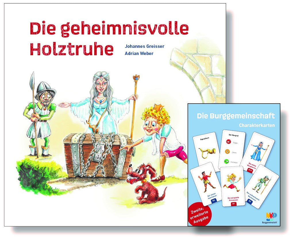 Buch Die geheimnisvolle Holztruhe+ Charakterkarten