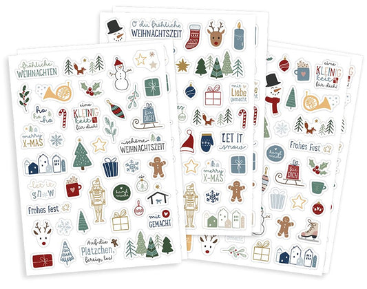 Sticker-Set Weihnachten 6 Bögen