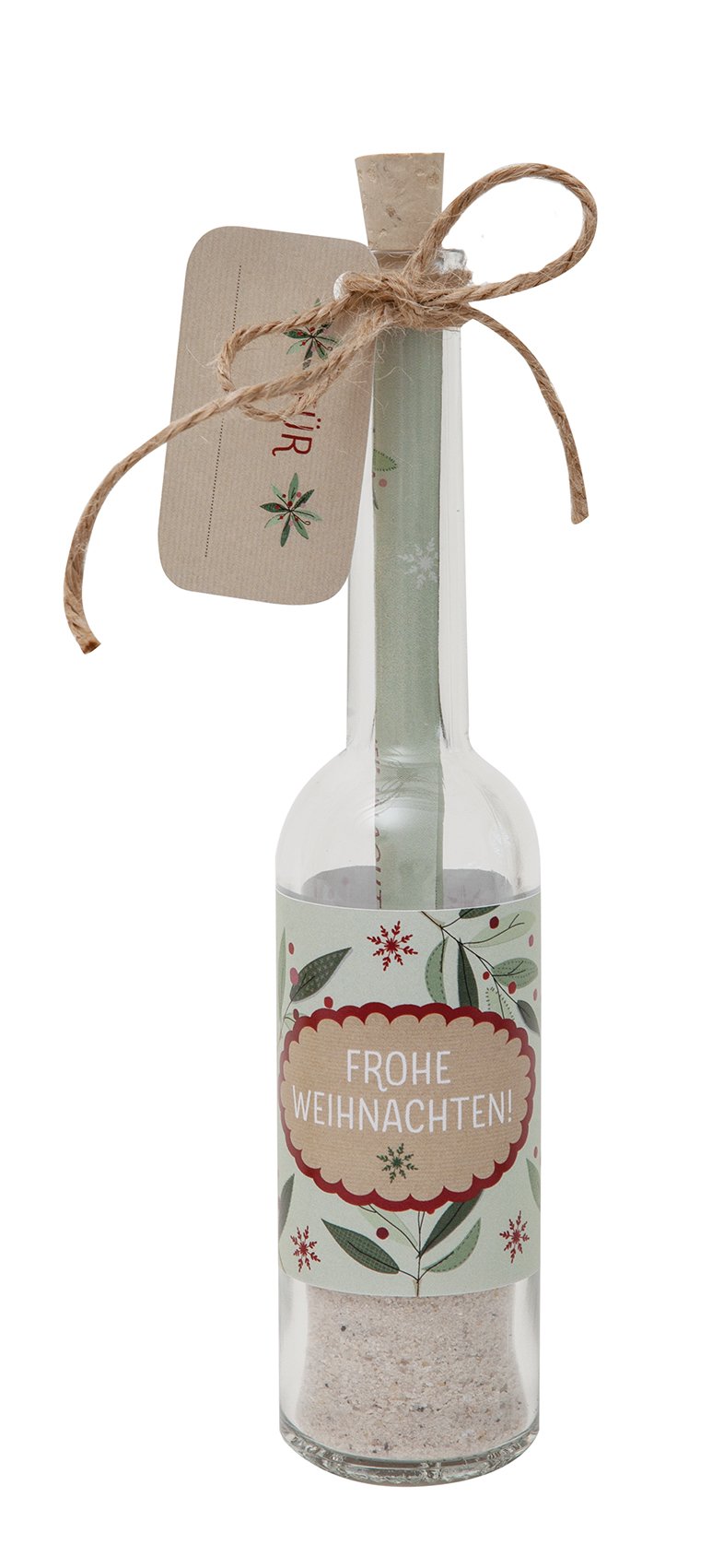 Flasche Frohe Weihnachten