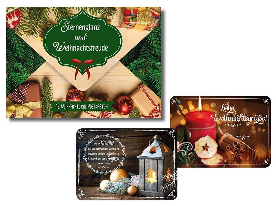 Postkarten-Set Sternenglanz und Weihnachtsfreude