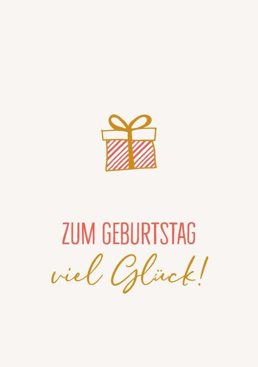 Postkarte 6 Ex. Zum Geburtstag viel Glück