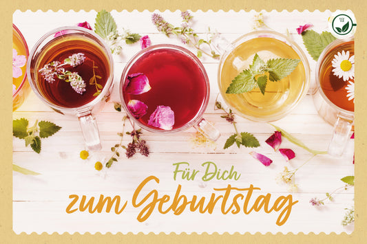 Teekarte Für Dich zum Geburtstag