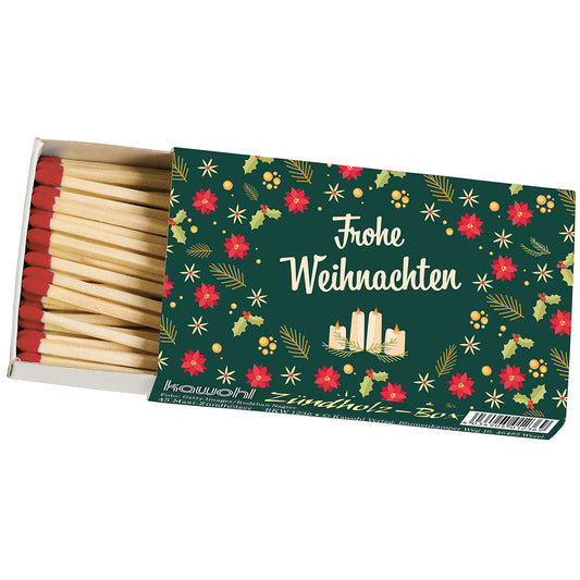 Zündholz-Box Frohe Weihnachten