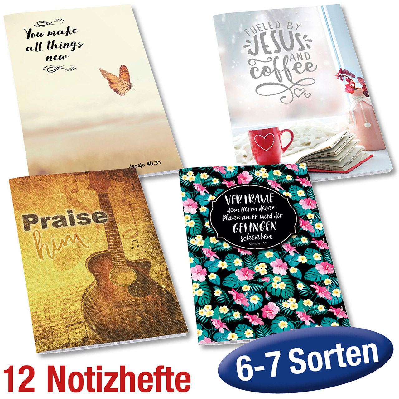 Paket Notizhefte 12 Ex.