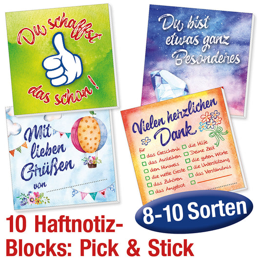 Paket Haftnotizen Pick & Stick 10 Ex.