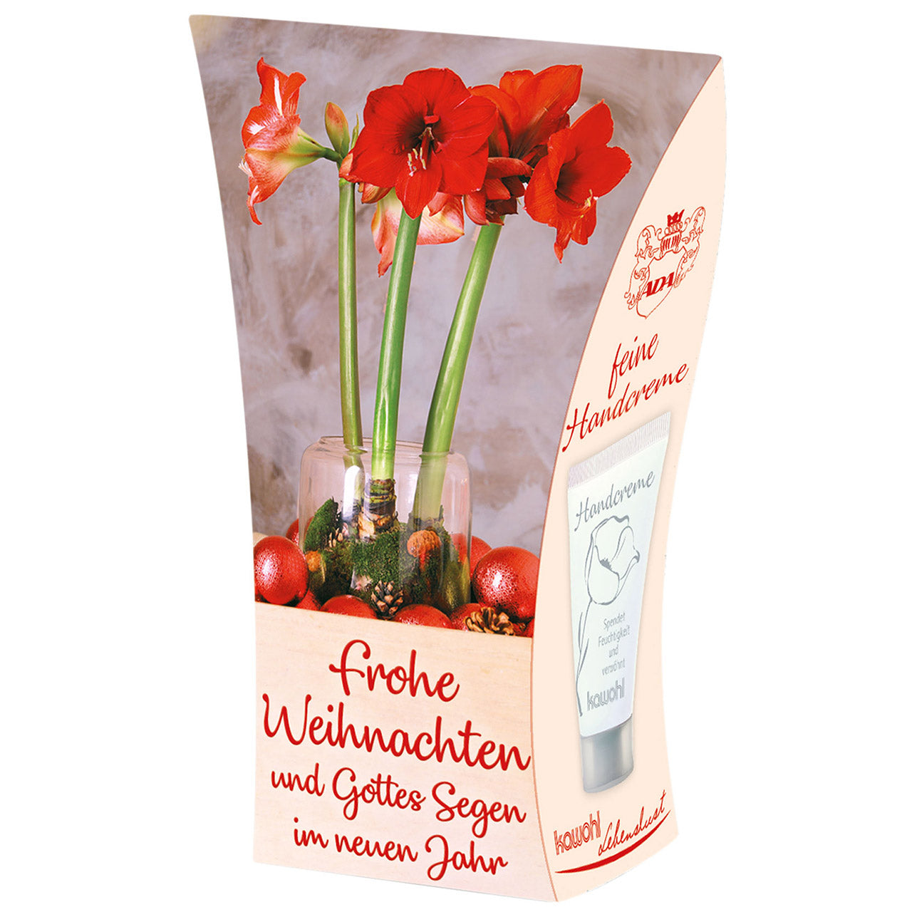 Handcreme Frohe Weihnachten und Gottes Segen im neuen Jahr