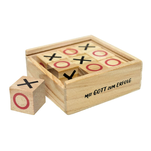 Tic-Tac-Toe-Spiel (Holzbox)