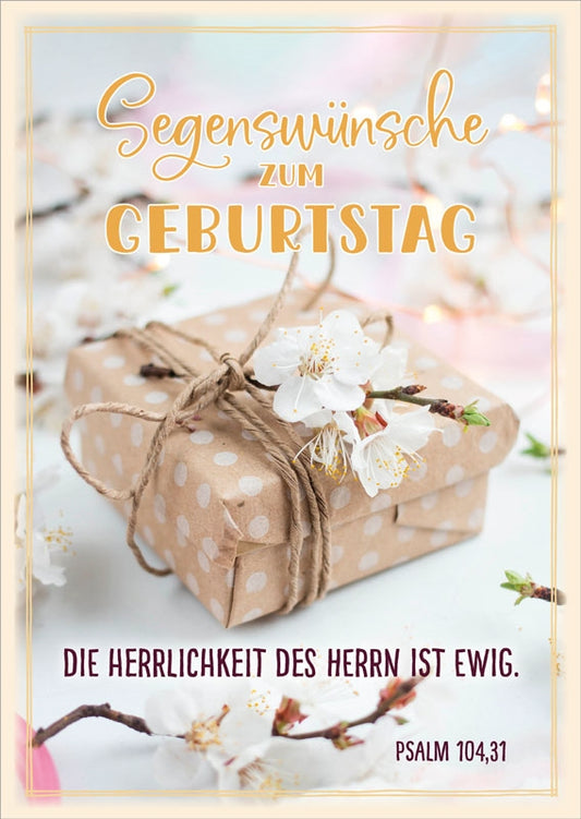 Postkarte Segenswünsche zum Geburtstag 10 Ex.