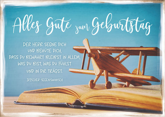 Postkarte Alles Gute zum Geburtstag 12 Ex.