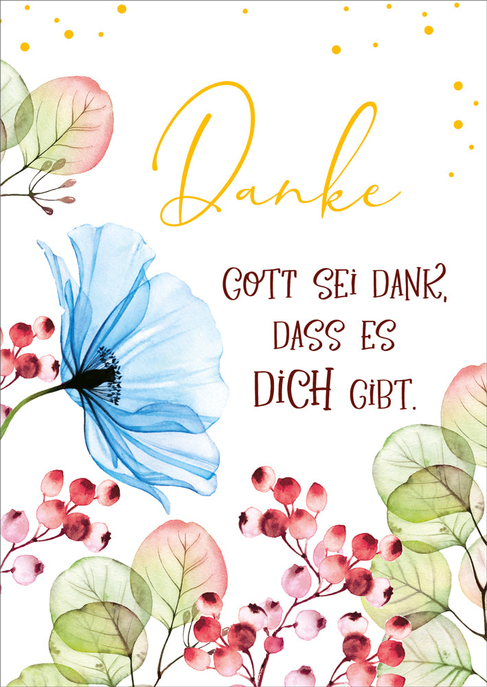 Postkarte Danke - Gott sei Dank (10Ex.)