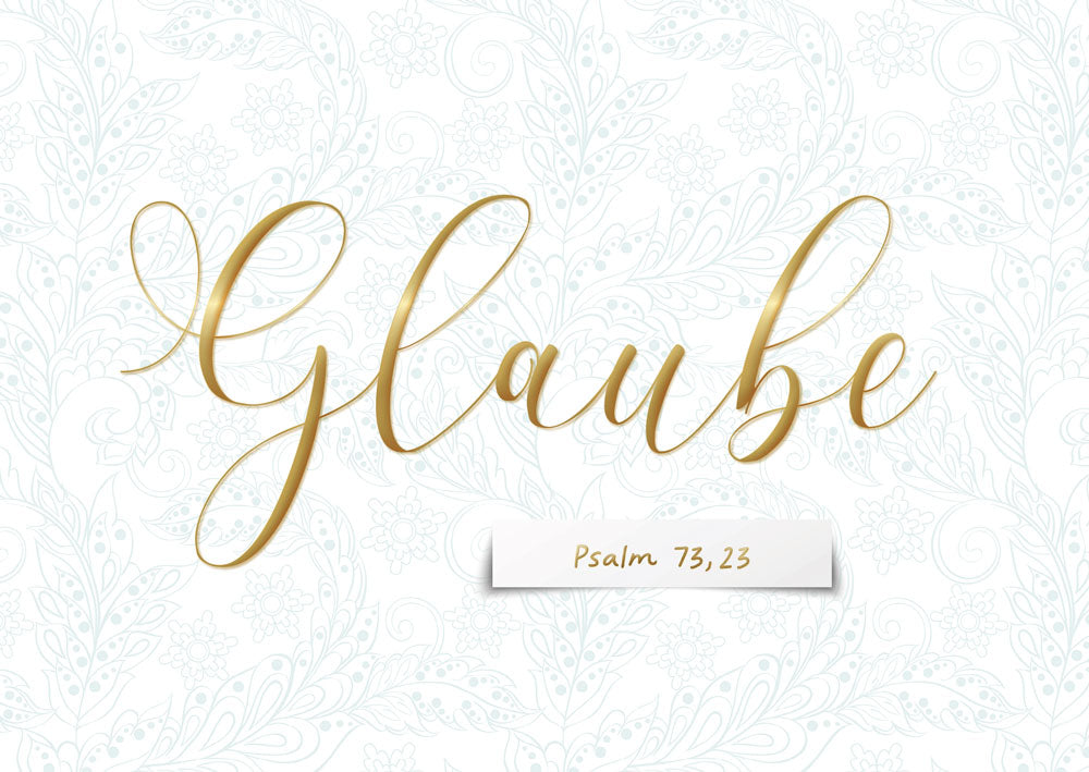 Postkarte Glaube - Psalm 73.23 10 Ex.